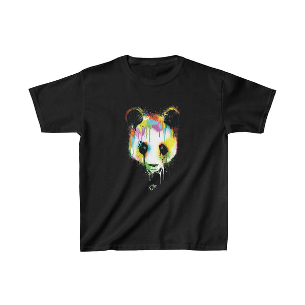 Panda Vibez Kids Black T-Shirt