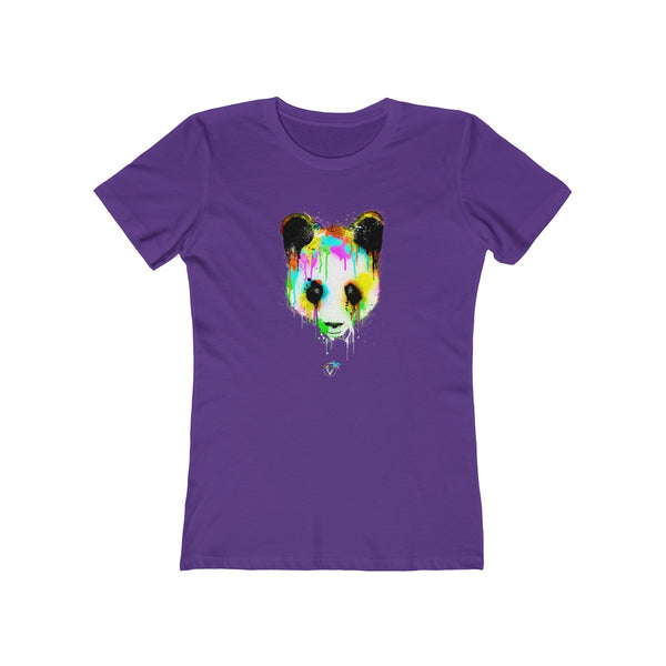 Panda Vibez Ladies Purple T-Shirt