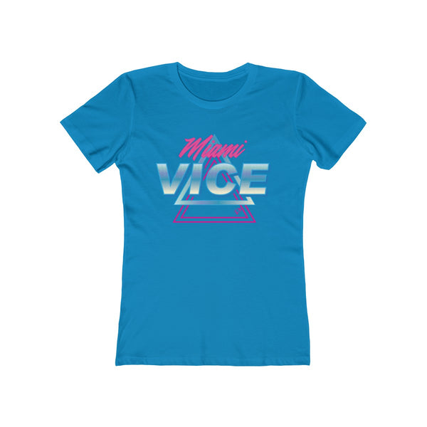 Welcome to Miami Vice Ladies Turquoise T-Shirt