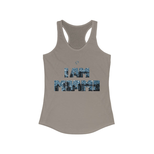 I Am Miami Gray Ladies Tank Tops
