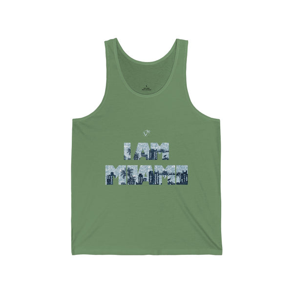 I am Miami Leaf Green Tanks