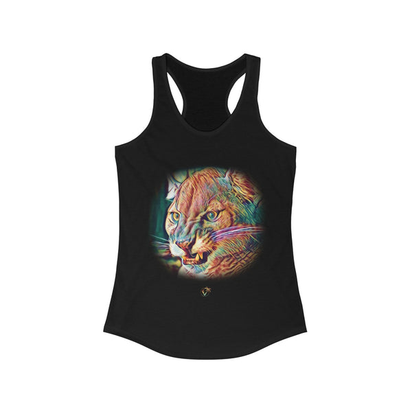 Florida Panther Black Ladies Tank Tops