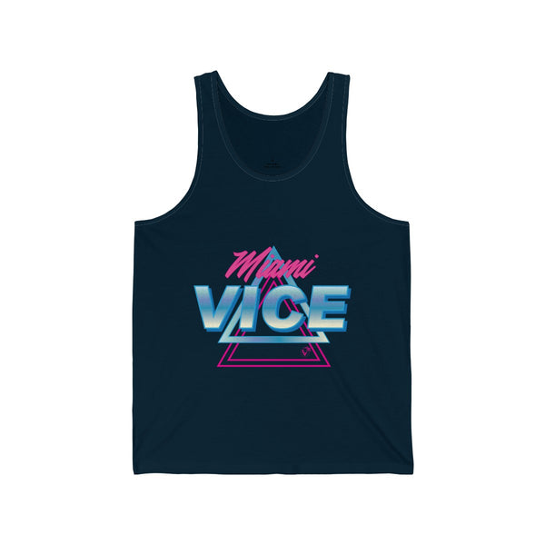 Welcome to Miami Vice Navy Blue Tanks
