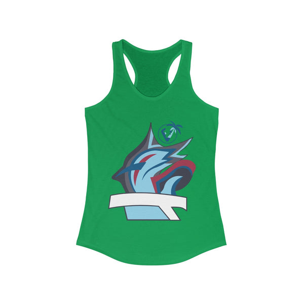 Marlin Vibez Green Ladies Tank Tops