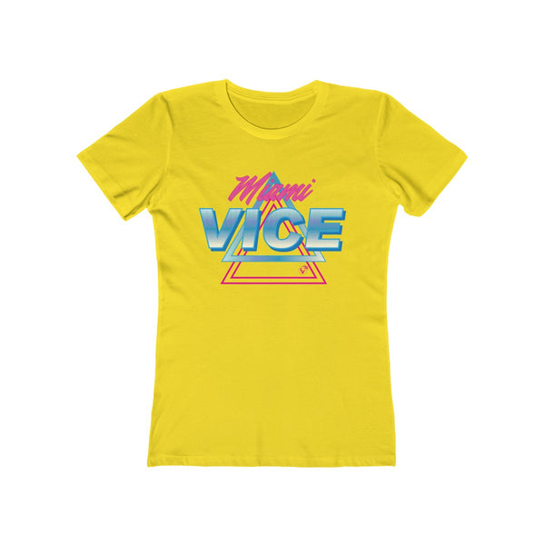 Welcome to Miami Vice Ladies Yellow T-Shirt