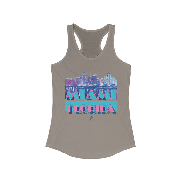 Vice City Gray Ladies Tank Tops