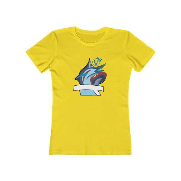 Marlin Vibez Ladies Solid Vibrant YellowT-Shirt