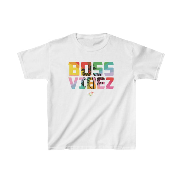 Boss Vibez Kids White T-Shirt