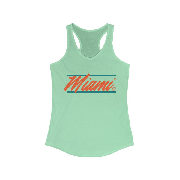 U Are Miami Light Green Ladies Tank Tops