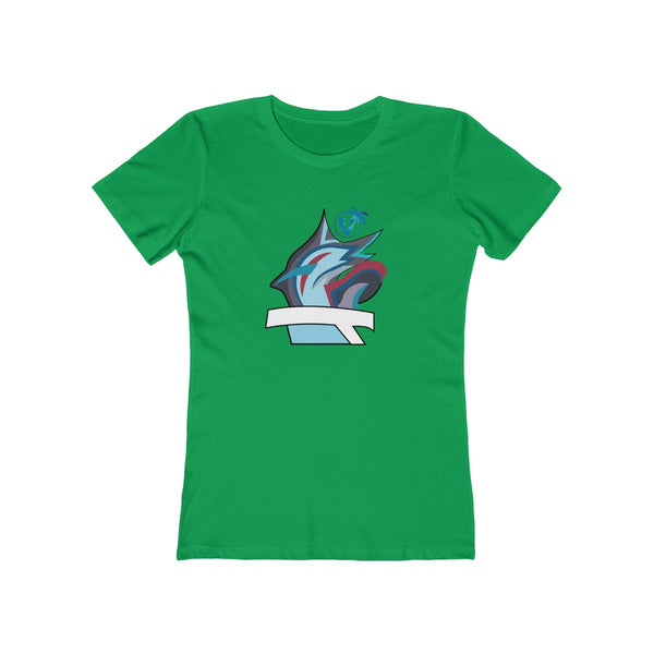 Marlin Vibez Ladies Solid Kelly Green T-Shirt
