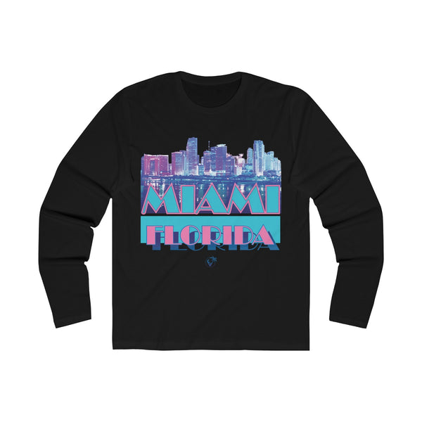 Vice City Long Sleeve Black T-Shirt