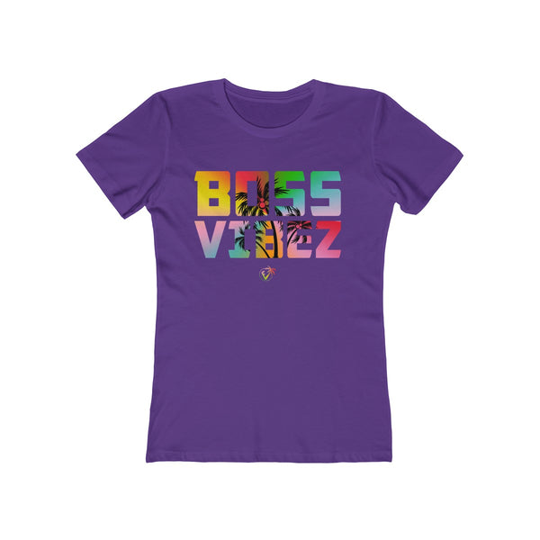 Boss Vibez Ladies Purple T-Shirt