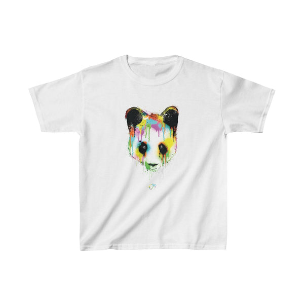 Panda Vibez Kids White T-Shirt