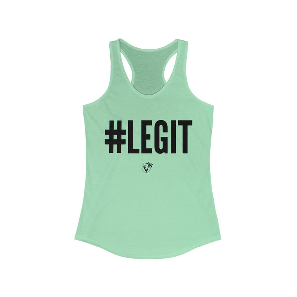 #Legit Light Green Ladies Tank Tops