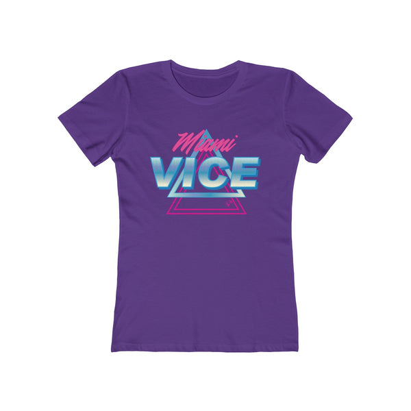 Welcome to Miami Vice Ladies Purple T-Shirt