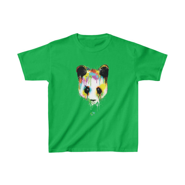 Panda Vibez Kids Green T-Shirt